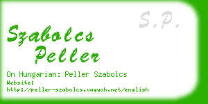 szabolcs peller business card
